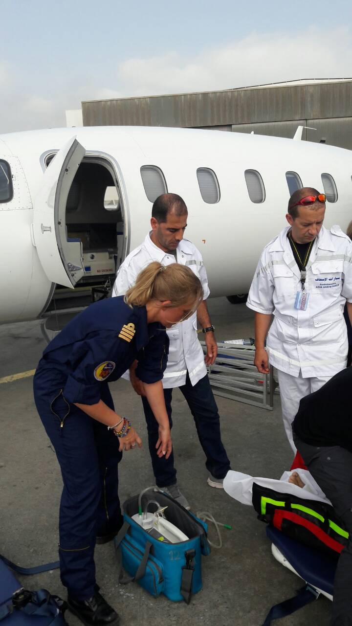 Évacuation sanitaire d'un de nos patient à partir de l’aéroport international d'Alger vers l'étranger 